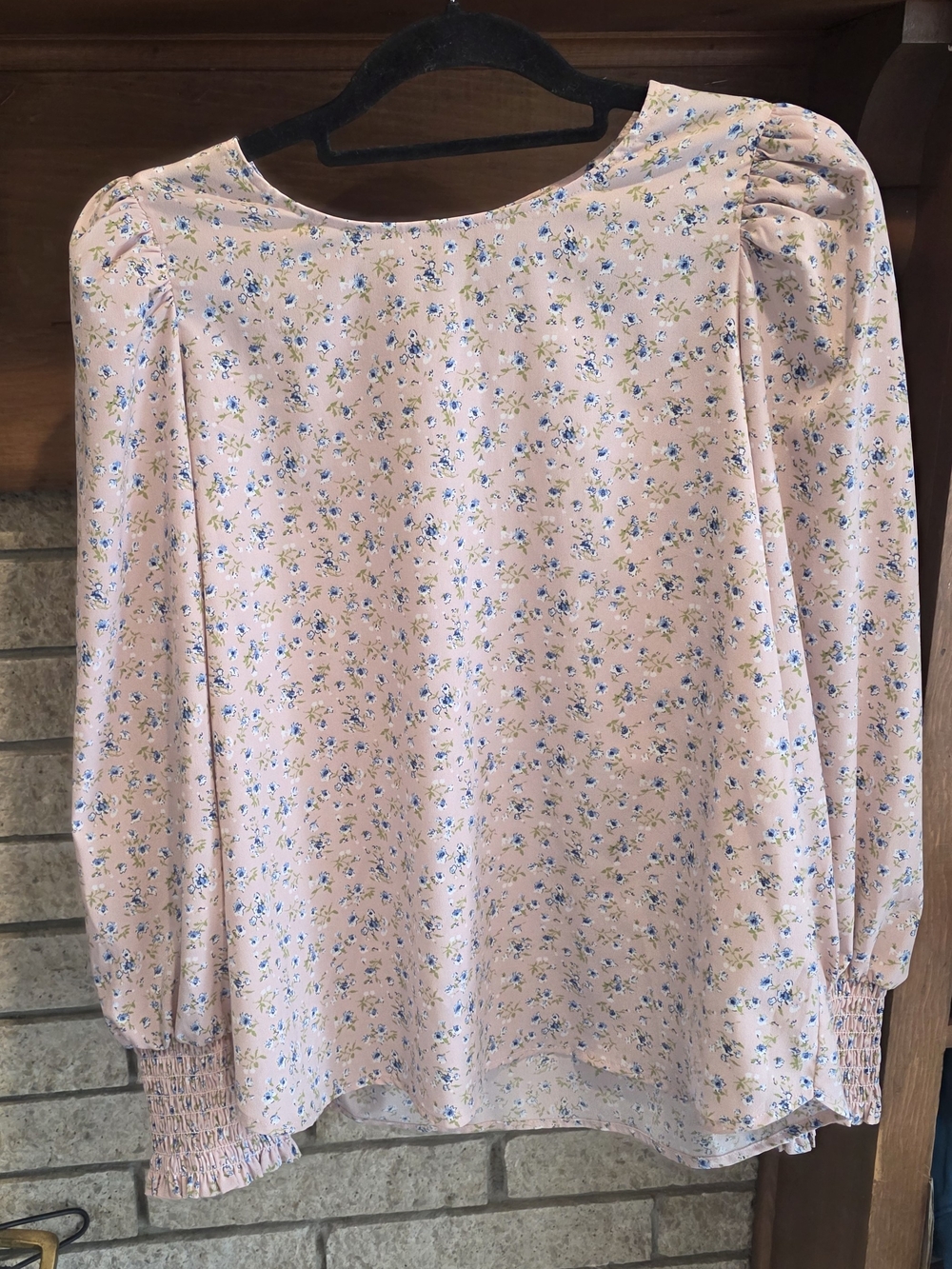 Pleione Pink Floral Long-Sleeve Blouse - Picture 4 of 7
